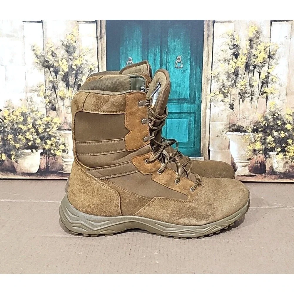 Interceptor Combat Boots Suede Mens 12 Tan Brown Coyote Tactical Hiking Adult